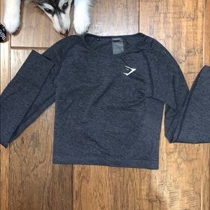 long sleeve gymshark crop